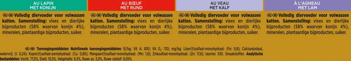Gourmet Gold Mousse - Kattenvoer Natvoer - Met Konijn, Rund, Kalf, Lam - 96 X 85 Gr 8 Gourmet Gold Mousse - Kattenvoer Natvoer - Met Konijn, Rund, Kalf, Lam - 96 X 85 Gr - Afbeelding 6