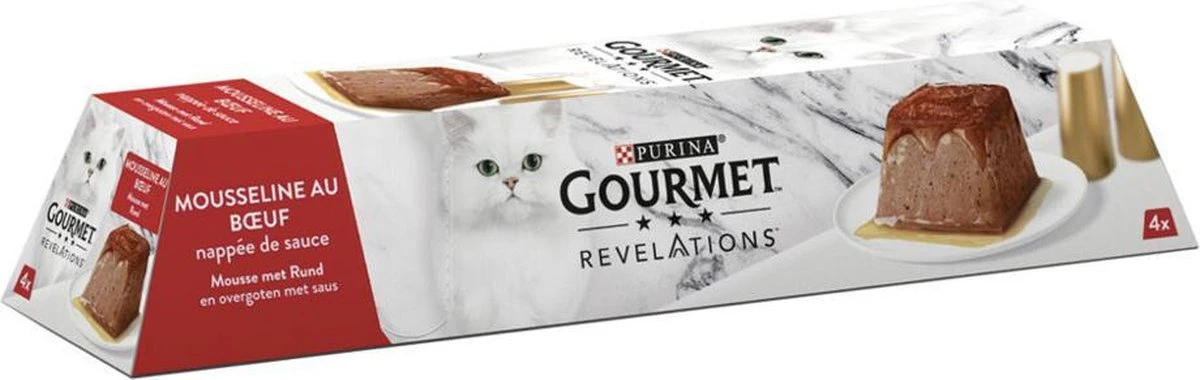 Gourmet Revelations Mousse - Kattenvoer Natvoer - Rund - 24 X 57 G 4 Gourmet Revelations Mousse - Kattenvoer Natvoer - Rund - 24 X 57 G - Afbeelding 2