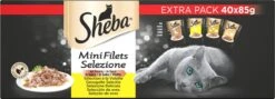 Sheba Mini Filets In Saus Kattenvoer Maaltijdzakjes Gevogelte 40 X 85 G 10 Sheba Mini Filets In Saus Kattenvoer Maaltijdzakjes Gevogelte 40 X 85 G -Kattenbenodigdheden 1200x431