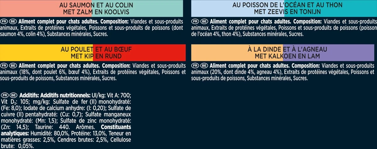 Gourmet Perle - Kattenvoer Natvoer - Land & Zee Duo Met Kip En Rund - 48 X 85 Gram 7 Gourmet Perle - Kattenvoer Natvoer - Land & Zee Duo Met Kip En Rund - 48 X 85 Gram - Afbeelding 5