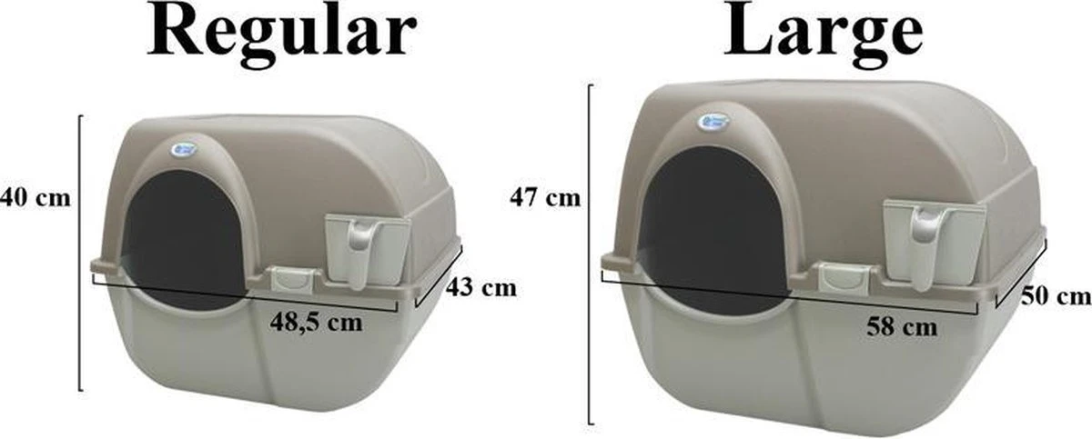 Omega Paw Zelfreinigende Kattenbak L - Zwart 5 Omega Paw Zelfreinigende Kattenbak L - Zwart - Afbeelding 3