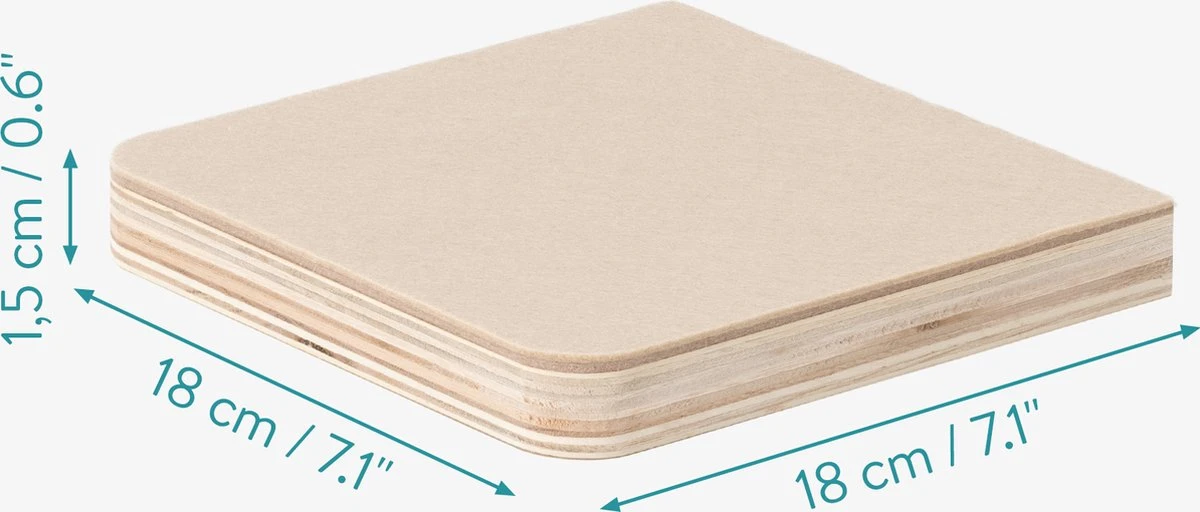 Navaris Katten Klimmuur 3 Tredes - 18 X 18 X 1,5 Cm Per Plankje - Katten Klimwand Van Hout - Inclusief Bevestigingsmateriaal 5 Navaris Katten Klimmuur 3 Tredes - 18 X 18 X 1,5 Cm Per Plankje - Katten Klimwand Van Hout - Inclusief Bevestigingsmateriaal - Afbeelding 4