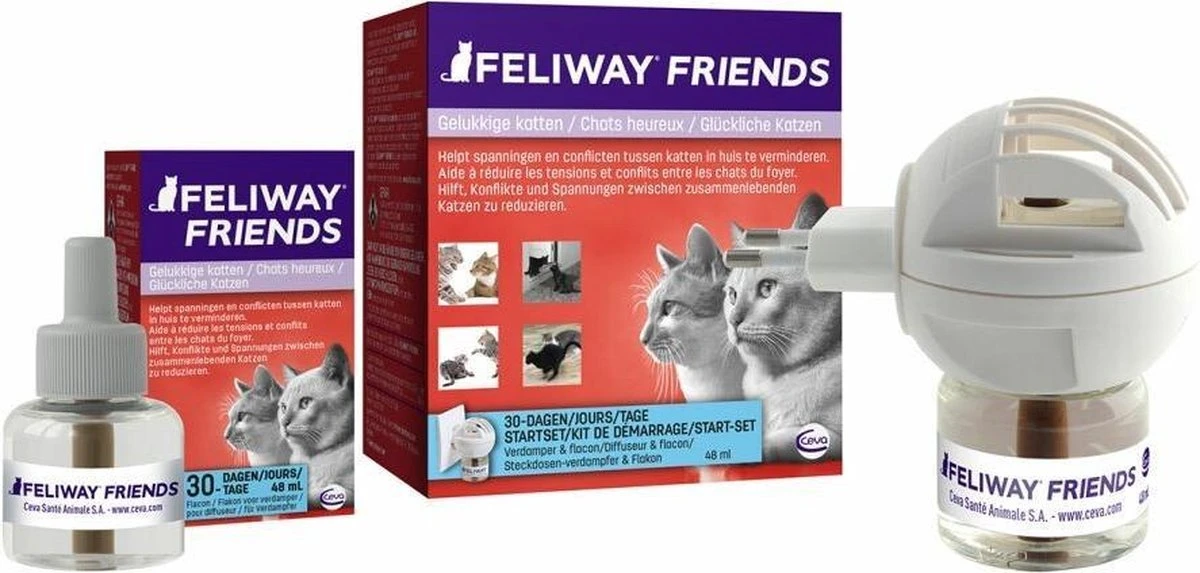Feliway Friends - Navulling - 1 X 48 Ml - Anti-conflict Voor Katten 4 Feliway Friends - Navulling - 1 X 48 Ml - Anti-conflict Voor Katten - Afbeelding 2