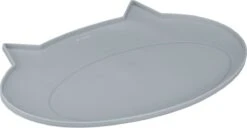 Navaris Siliconen Voederbakmat Voor Katten - Waterdichte Anti-slip Mat Voor Voerbak En Waterbak - 50x32 Cm - In Grijs Kattendesign -Kattenbenodigdheden 1200x620