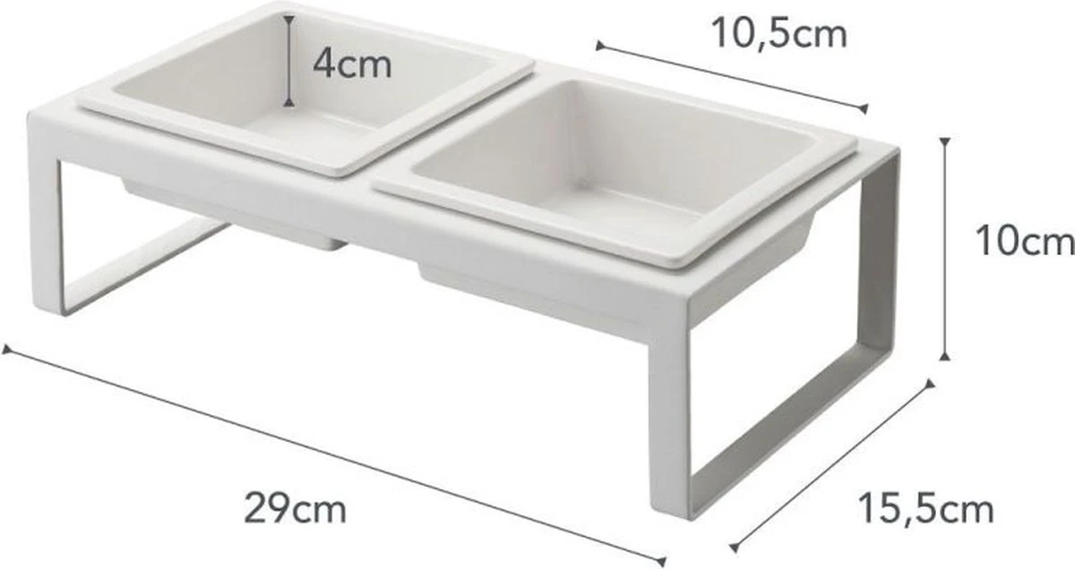 Yamazaki Tower Dierenvoerbakjes - Wit 9 Yamazaki Tower Dierenvoerbakjes - Wit - Afbeelding 7