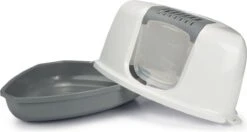 Savic Hoek Kattenbak Nestor Grijs / Wit - 58.5X45.5X40 CM 9 Savic Hoek Kattenbak Nestor Grijs / Wit - 58.5X45.5X40 CM -Kattenbenodigdheden 1200x643