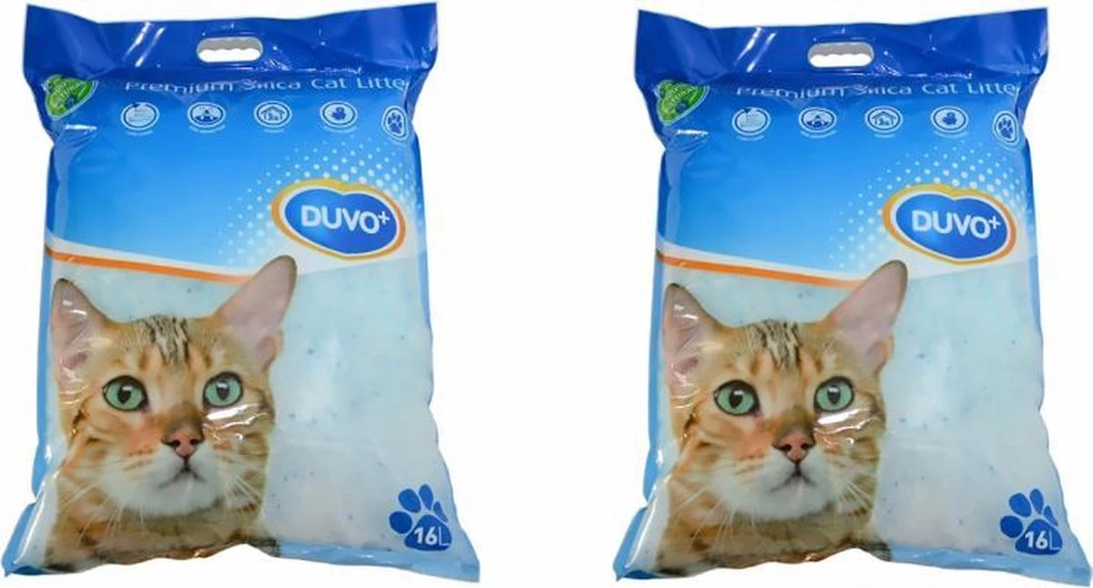 Duvo Silica Premium - Kattenbakvulling - 2 X 16L 3 Duvo Silica Premium - Kattenbakvulling - 2 X 16L