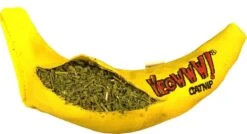 Yeowww! Chicata Banana - Speeltje Voor Katten Met Kattenkruid - De Meest Krachtige Catnip Ter Wereld – Onweerstaanbaar – Katoen – 17.7 Cm - Geel -Kattenbenodigdheden 1200x652 3