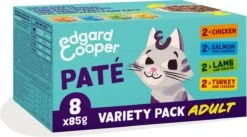 Edgard & Cooper Kattenvoer Adult Multipack Pate 8 X 85 Gr