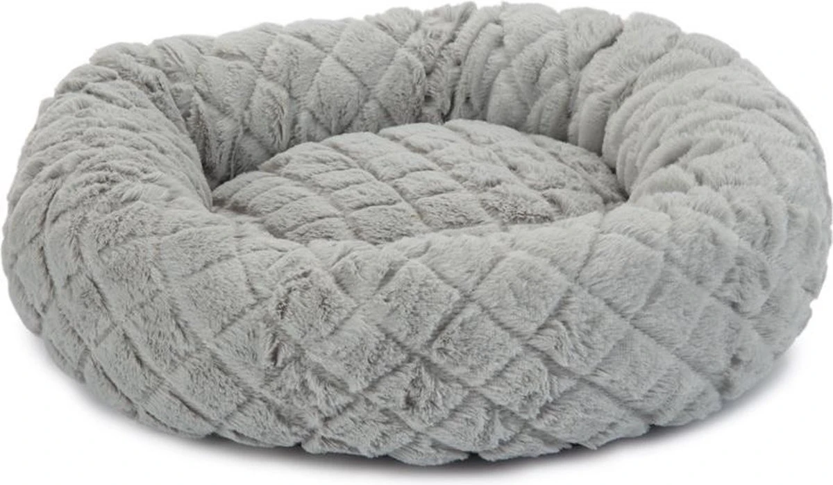 Beeztees Levisa - Kattenmand - Pluche - Grijs - 43x43x13 Cm 3 Beeztees Levisa - Kattenmand - Pluche - Grijs - 43x43x13 Cm