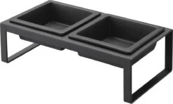 Yamazaki Eetbak - Voederbak Kat - Tweeledig - Zwart 17 Yamazaki Eetbak - Voederbak Kat - Tweeledig - Zwart -Kattenbenodigdheden 1200x720 3