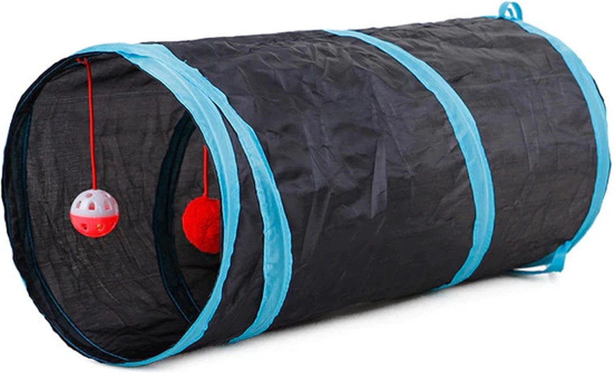 Speeltunnel Katten - Kattenhuis - Kattentunnel - 2 Gangen - Met Speelballetje 3 Speeltunnel Katten - Kattenhuis - Kattentunnel - 2 Gangen - Met Speelballetje