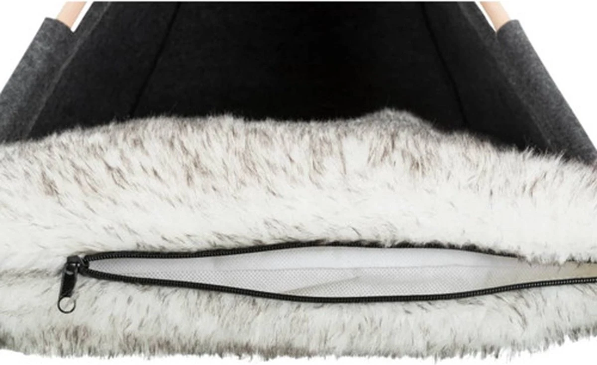 TRIXIE Huisdierengrot Tipi 55x65x55 Cm Vilt 4 TRIXIE Huisdierengrot Tipi 55x65x55 Cm Vilt - Afbeelding 2