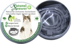 Teken- En Vlooienband Voor Katten PLUS - Natuurlijk Middel Tegen Vlooien En Teken - 100% Natuurlijk - 38,5 CM - Tot 8 Maand Werkzaam - Biologisch -Kattenbenodigdheden 1200x739