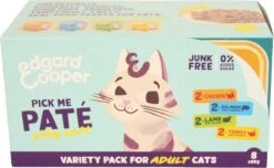 Edgard & Cooper Kattenvoer Adult Multipack Pate 8 X 85 Gr -Kattenbenodigdheden 1200x740