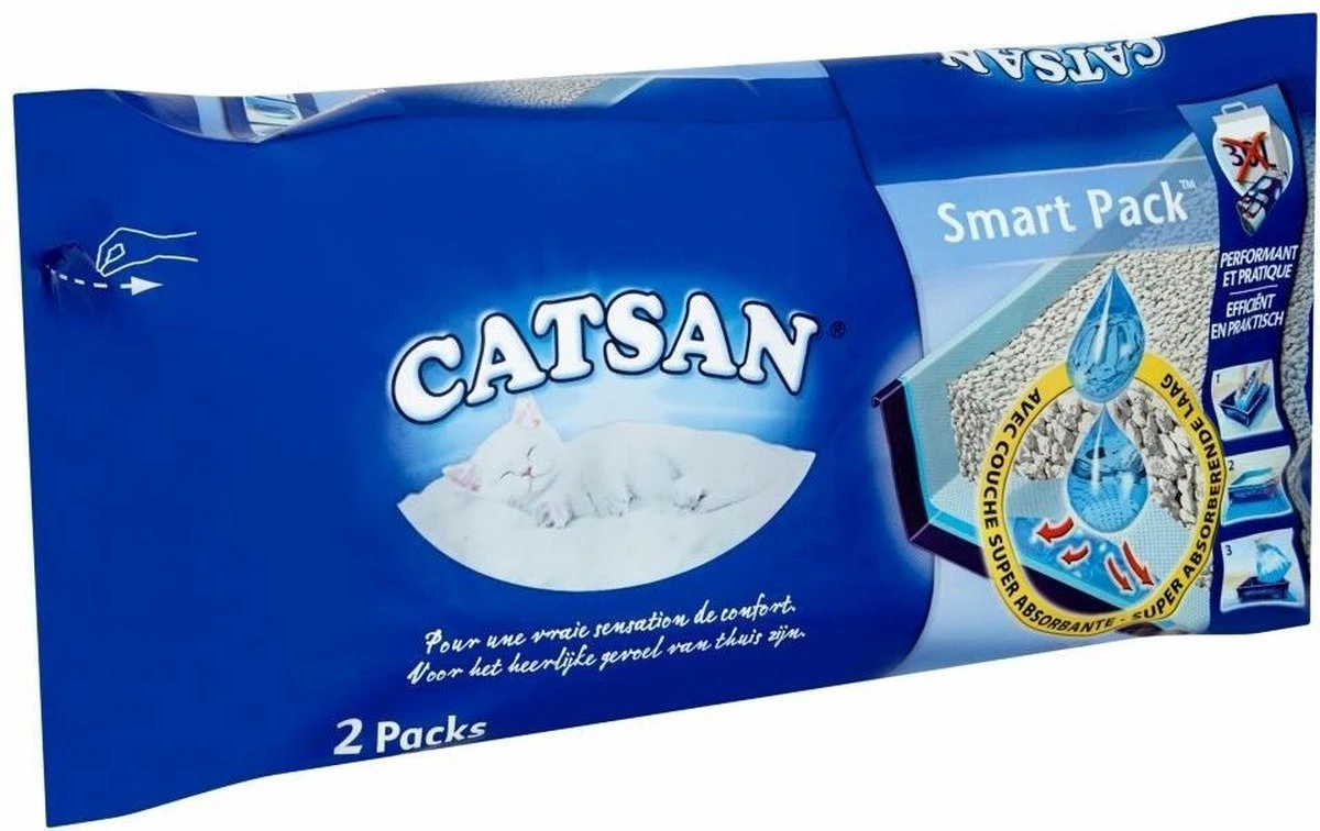 Catsan Smart Pack - Kattenbakvulling - 3 X 8 L 3 Catsan Smart Pack - Kattenbakvulling - 3 X 8 L