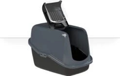 PeeWee EcoHus Kattenbak - Antraciet - 56 X 39 X 38 Cm -Kattenbenodigdheden 1200x761