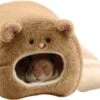 WiseGoods - Premium Hamster Huisje - Knaagdier Huisje - Hamster Bed - Hiden - Dierenaccessoire - Bruin - 11x8 Cm