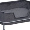 PawHut Hondenbank Met Rugleuning Huisdierenbank Met Metalen Poten Hondenbed Kattenbank D04-157 -Kattenbenodigdheden 1200x776 2