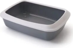Savic Iriz - Kattenbak - Grijs - 50 X 37 X 14 Cm -Kattenbenodigdheden 1200x786