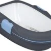 Trixie Berto Kattenbak Open Met Scheidingssyteem Donkergrijs/Blauw - 59X39X22 CM -Kattenbenodigdheden 1200x811 1