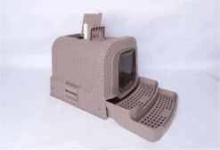 Adori Kattentoiltet Rattan Taupe - Kattenbakken - 69x42x41 Cm -Kattenbenodigdheden 1200x817 2