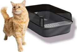 Merkloos Kattenbak - Zwart - Open - Incl. Schep - Modern - Hip - Trendy - Design Kattenbak -Kattenbenodigdheden 1200x823 1