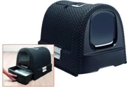 Curver Kattenbak - Antraciet - 51 X 38,5 X 39,5 Cm -Kattenbenodigdheden 1200x830