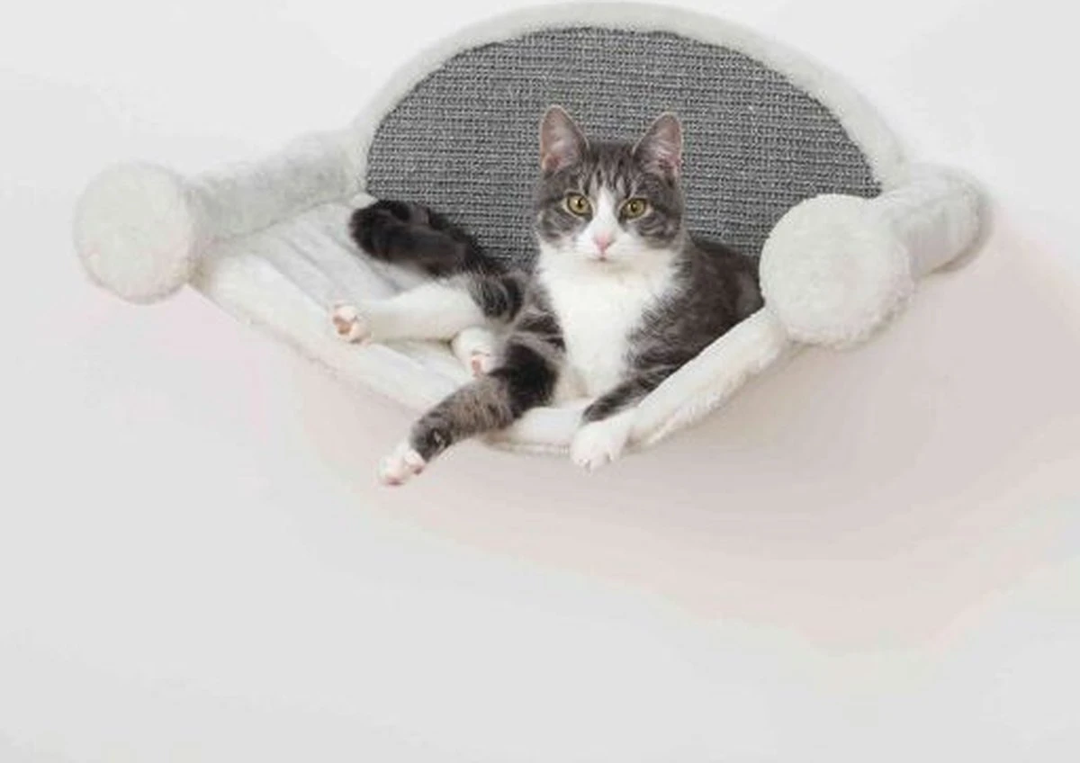 TRIXIE Kattenhangmat 54x28x33 Cm Crèmekleurig En Grijs 49920 9 TRIXIE Kattenhangmat 54x28x33 Cm Crèmekleurig En Grijs 49920 - Afbeelding 7