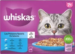 Whiskas 7+ Natvoer - Vis - Selectie In Gelei - Maaltijdzakjes 48 X 85 G 10 Whiskas 7+ Natvoer - Vis - Selectie In Gelei - Maaltijdzakjes 48 X 85 G -Kattenbenodigdheden 1200x854 3