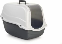Beeztees Romeo - Kattenbak - Grijs/Wit - 57x39x41 Cm