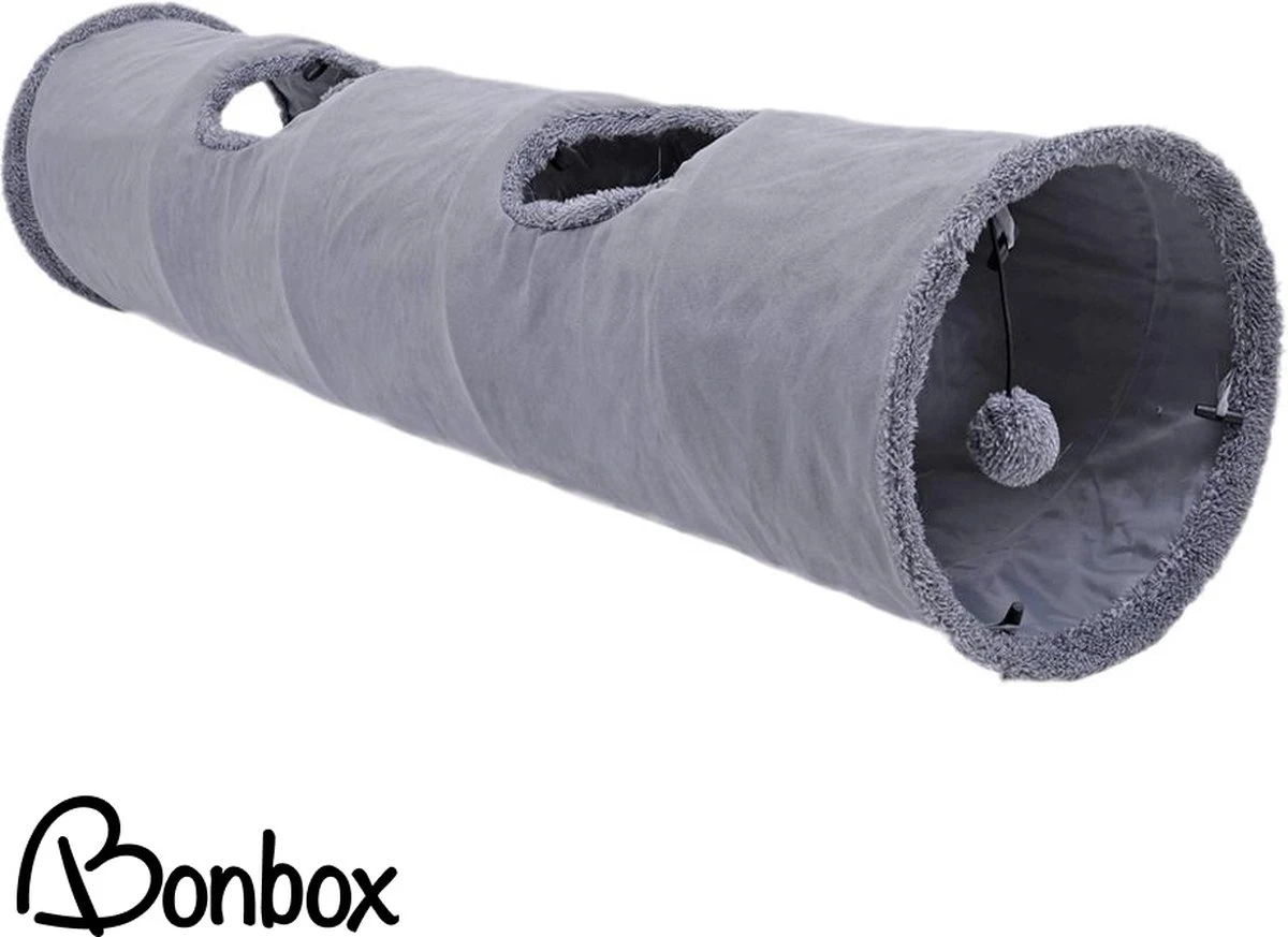 Bonbox Shop - Kattentunnel - 130 CM - Katten Speelgoed - Kitten - Spelen- Speeltunnel - Speelgoed Voor Katten 3 Bonbox Shop - Kattentunnel - 130 CM - Katten Speelgoed - Kitten - Spelen- Speeltunnel - Speelgoed Voor Katten