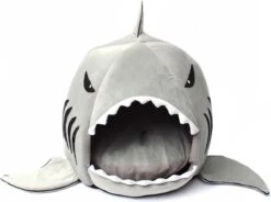 MikaMax Haai Hondenmand - Kattenmand - Dierenmand - Huisdierkussen - Mand Of Bed - Origineel - Extra Zacht Materiaal - 42 X 42 X 36 Cm -Kattenbenodigdheden 1200x892 1