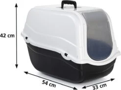 Beeztees Romeo - Kattenbak - Zwart/Wit - 57x39x41 Cm -Kattenbenodigdheden 1200x896