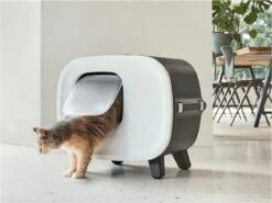 Savic Kattenbak Mira Deluxe Antraciet / Wit 56x45x50,5 Cm -Kattenbenodigdheden 1200x900 7