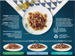 Gourmet Perle Duo – Kattenvoer Natvoer – Met Kip En Rund, Kalkoen En Lam, Kalf En Eend, Konijn En Wild – 48 X 85 Gr -Kattenbenodigdheden 1200x906 1