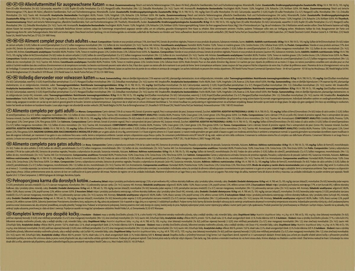 Purina One Gourmet Perle - Kattenvoer - Land En Zee - 96 X 85 Gram 5 Purina One Gourmet Perle - Kattenvoer - Land En Zee - 96 X 85 Gram - Afbeelding 3