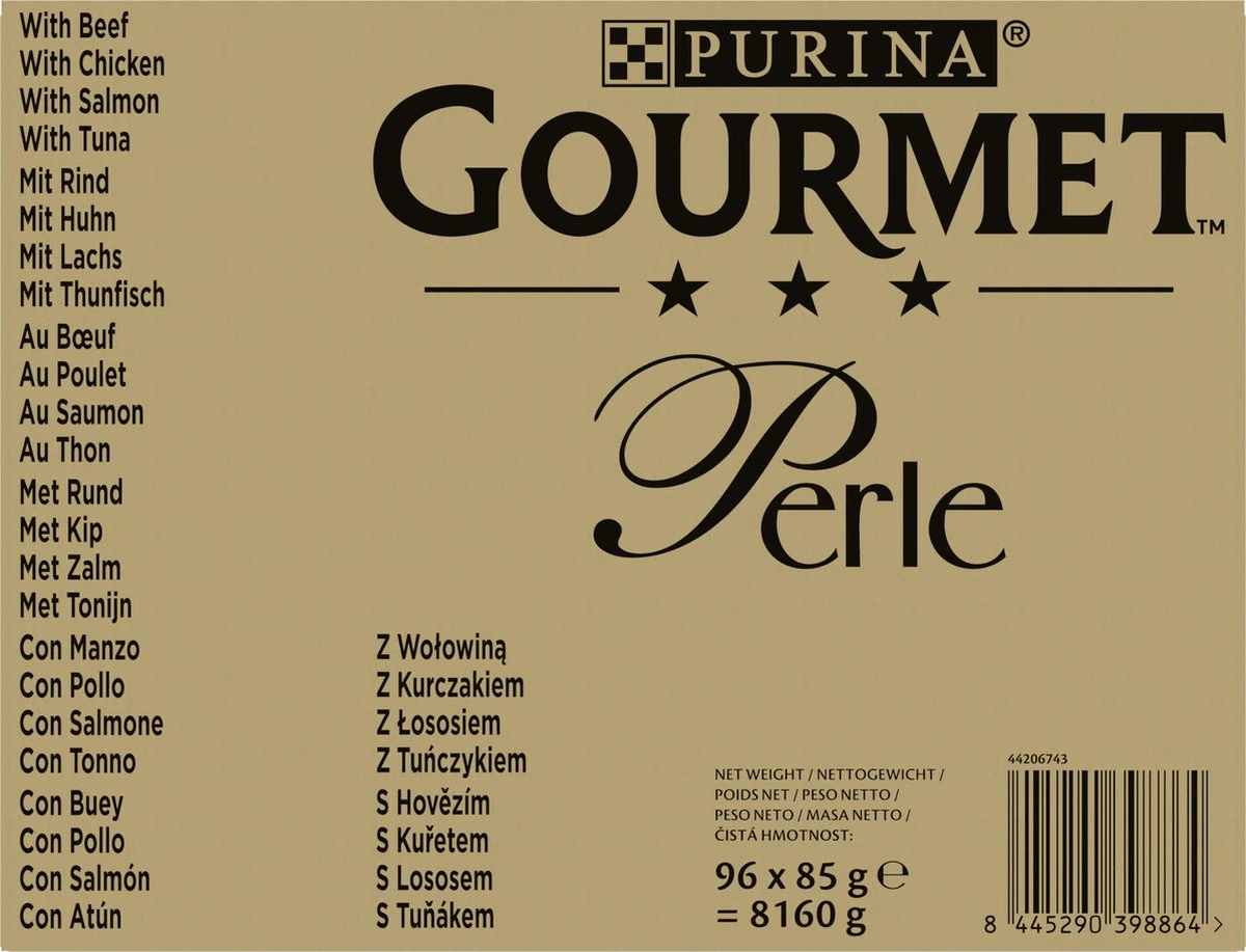 Purina One Gourmet Perle - Kattenvoer - Land En Zee - 96 X 85 Gram 10 Purina One Gourmet Perle - Kattenvoer - Land En Zee - 96 X 85 Gram - Afbeelding 8