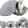 Merkloos Kattenmand Multifunctioneel – Kattenspeelgoed Speeltunnel Kattenhuis – Kattenhol Rond Kattenspeeltjes Kattentunnel - Cat Cave Donut - Grijs Vilt -Kattenbenodigdheden 1200x917 6