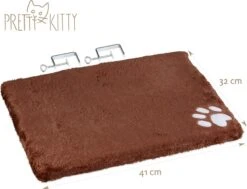 PRETTY KITTY Cat Window Bed 32x41cm: Knuffelig Kattenbed Voor De Vensterbank, Premium Kattenbed Fluffy Voor Het Raam, Vensterbank Kat - Wasbaar, Vensterbank Kat -Kattenbenodigdheden 1200x920