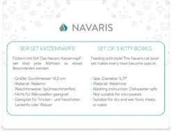 Navaris Voerbakjes Voor Katten - Set Van 3 Voer- En Waterbakken - Met Kattenkopjes Vorm - Antislip - Etensbakjes In Grijs, Wit En Zwart 14 Navaris Voerbakjes Voor Katten - Set Van 3 Voer- En Waterbakken - Met Kattenkopjes Vorm - Antislip - Etensbakjes In Grijs, Wit En Zwart -Kattenbenodigdheden 1200x921 3