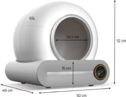 Merkloos Petlux® Zelfreinigende Automatische Kattenbak Met App En LED-Touch 24 Merkloos Petlux® Zelfreinigende Automatische Kattenbak Met App En LED-Touch -Kattenbenodigdheden 1200x921 4