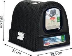 Curver Kattenbak - Antraciet - 51 X 38,5 X 39,5 Cm -Kattenbenodigdheden 1200x922 1