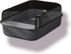 Merkloos Kattenbak - Zwart - Open - Incl. Schep - Modern - Hip - Trendy - Design Kattenbak -Kattenbenodigdheden 1200x923 1