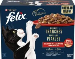 Felix Heerlijke Plakjes Farm Selectie Kattenvoer Nat 4(12x80g) -Kattenbenodigdheden 1200x940 1