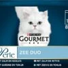 Gourmet Perle Duo – Kattenvoer Natvoer - Met Zalm En Koolvis, Zalm En Witvis, Zeevis En Tonijn, Sardine En Tonijn – 48 X 85 Gr -Kattenbenodigdheden 1200x942 2