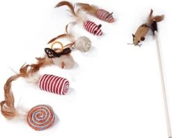 Make Life Beautiful® - Kattenspeeltjes Set - 7-delig - Kattenspeelgoed - Kattenhengel - Speelmuisjes - Kattenspeelgoed Set -Kattenbenodigdheden 1200x969 5