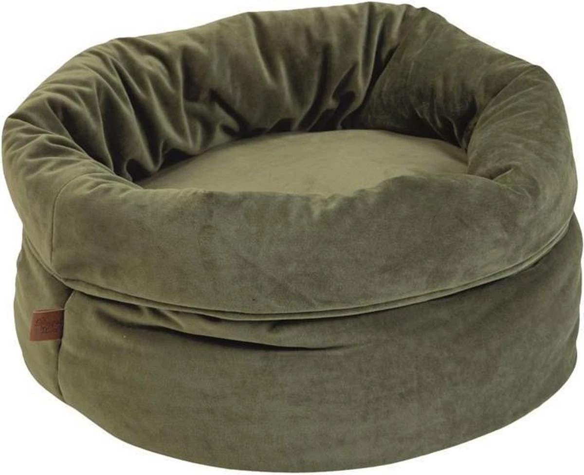 Designed By Lotte Fluco Kattenmand - Fluweel - Groen - 45x45x35 Cm 5 Designed By Lotte Fluco Kattenmand - Fluweel - Groen - 45x45x35 Cm - Afbeelding 3