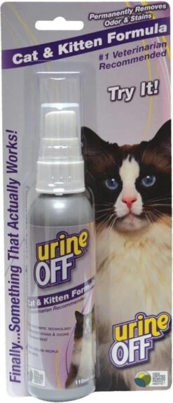 Urine Off - Geur En Vlekverwijderaar Voor Kitten En Kat Urine 118 Ml -Kattenbenodigdheden 516x1200