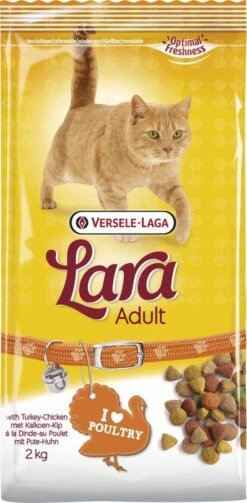 Versele-Laga Lara - Adult - Kalkoen/Kip - Kattenvoer - 2 Kg